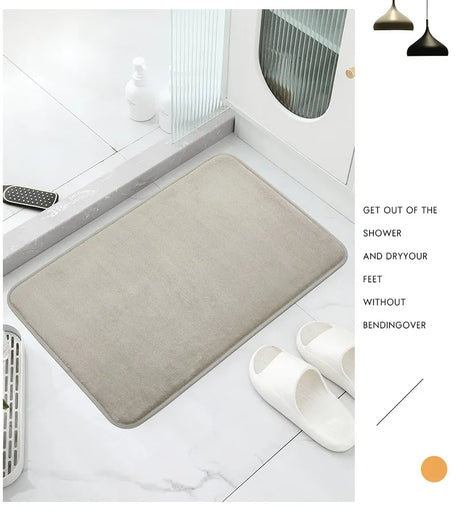 Three Piece Toilet, Bath Floor Mat, Shower Mat, Bath Absorbent Mat, Non Slip Carpet, Soft and Comfortable, Laundry Room.