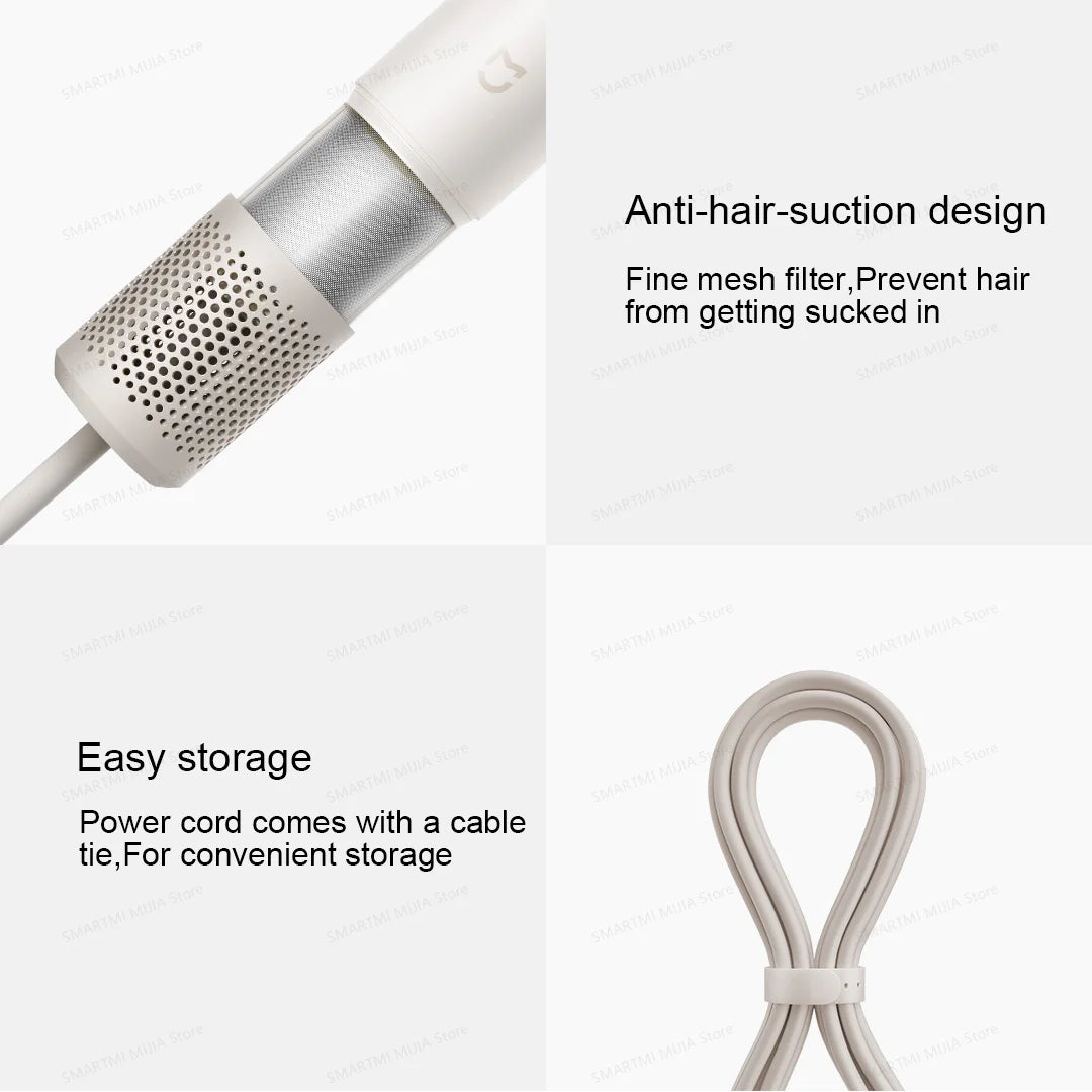 2026 New MIJIA High-Speed Hair Dryer,110000rpm,62m/s Powerful airflow,8 Airflow Mode,347g 4 Color,CN Version With Adapter