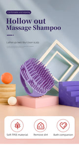 Silicone Shampoo Scalp Hair Massager Head Body Scalp Massage Brush Hair Washing Brush Scalp Exfoliator Brush Head Scrubber Tools