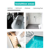 10 PCS Anti Slip Shower Tread Sticker Safety Bathtub Strips Premium Adhesive Star Snowflak Decals for Bath Tub Shower Stairs