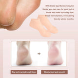1Pair Silicone Moisturizing Socks Anti Cracking Silicone Exfoliating Socks Anti-Slip Foot Care Tools