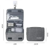 Waterproof Oxford Hanging Travel Toiletry Bag, Portable Cosmetic Makeup Organizer for Men Women