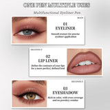ART VALUE Creamy Texture Matte Eyeliner Pencil Easy Coloring Sweat Proof Eyeshadow Pencil Long Lasting Shimmer Eyeliner Makeup