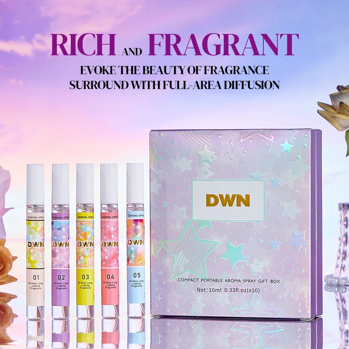 10 Piece Brazilian Inspired Summer Fragrance Gift Set Tropical Beach Vacation Long Lasting Body Spray And Oil Mist Gifts