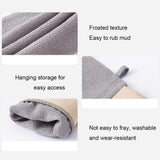 Upgrade Back Scrubbing Towel Dual Sided Durable Exfoliating Body Towel Back Strap Unisex Detox Mud Back Scrub Extended Bathing T