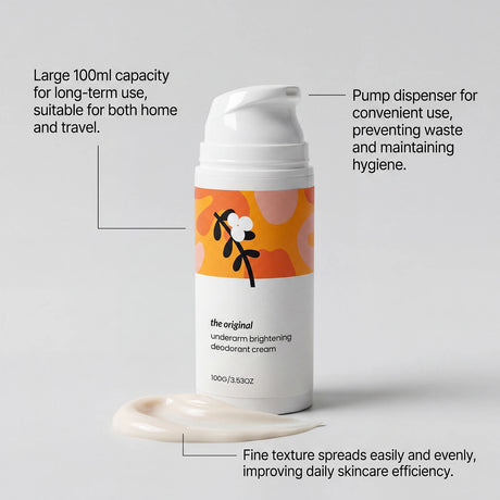 Underarm Brightening Deodorant Cream Long Lasting Hydration Soothe Discomfort Smooth Refine Skin Tone Even Bright Armpit Care