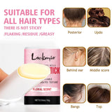 LOCKMIO Floral Scent Wax Stick Smoothing Strong Hold No-Greasy Gel Tames Frizz Broken Flyaway Hair Styling Pomade