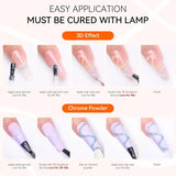 1/2pcs 15ml 3D Sculpting Gel Polish Nail Art Modeling Gel Waterproof Sculpting Gel Nail Art 3D Design Gel for Carvings & Shape