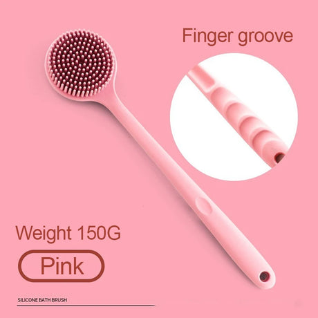 Silicone Shower Brush Body Exfoliating Dry Brushing Bathroom Back Bath Brush for Shower Brush for The Back