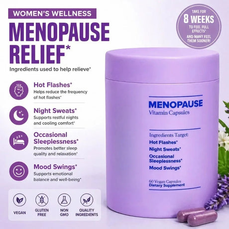 Women’s Vitamin Capsules with Vitamin D3 B6 Daily Wellness Support Hormone Balance Formula Vegan Supplement 60 Capsules