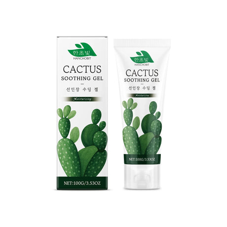 Hanchobit Cactus Soothing Gel Sunburn Treatment Relief Redness After Sun Cool Moisturizing Skin Barrier Repair Calming Gel Cream
