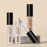 Dark Circles Acne Marks Cover Matte Face Concealer Brighten Skin Tone Repair Makeup Cosmetic for Women Daily