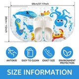 1pc Cartoon Non-slip Bath Mat with Suction Cups 38x69cm Shower Mats for Bathroom Kid's Bathtub Carpet Bath Mat Bathroom Rug