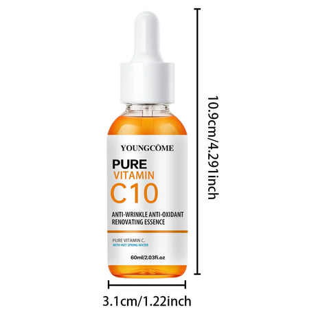 Vitamin C Facial Essence Hyaluronic Acid Dark Skin Brighten Serum Fade Fine Lines Moisturizing Repair Dull Serum Face Skin Care