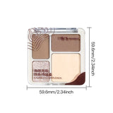 The four-color highlighter contour palette is matte and long-lasting, brightening three-dimensional contours