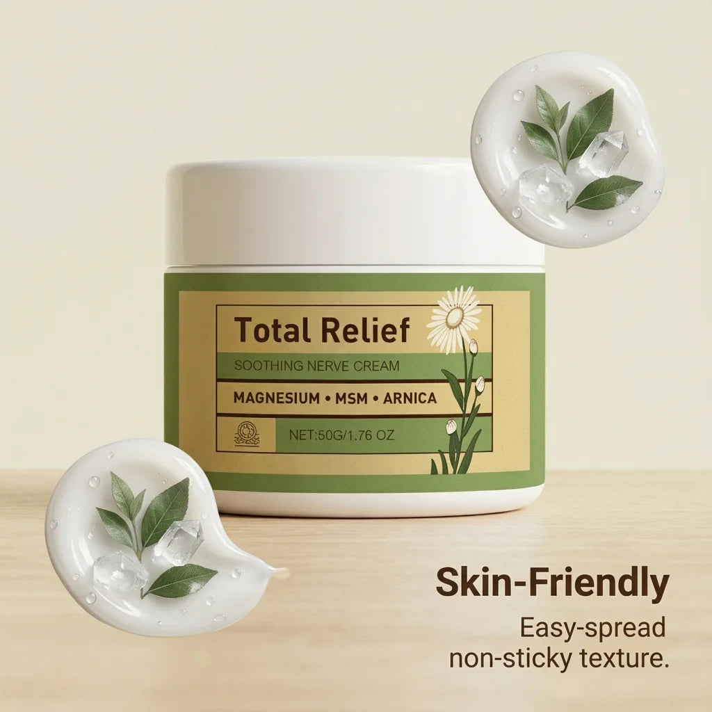 Magnesium Soothing Cream Nerves Relief Long-Lasting Hydration Prevent Drying Moisturizing Body Cream