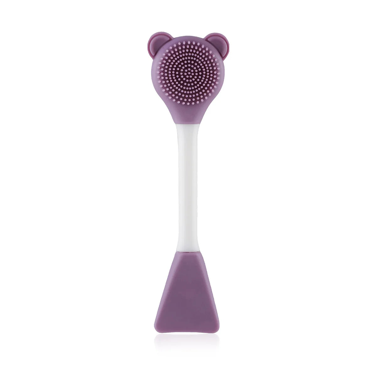 Bear Silicone Double Head Face Mask Brush Facial Exfoliate Blackhead Removal Cleanser Brush Mud Film Facial Brush Skin Care Tool