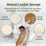 Loofah Sponge for Bathing, Long Strip for Back Scrubbing
