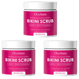 Bikini Area Exfoliator with 10% AHA+BHA & Turmeric For Bikini Underarm Area,Skin Moisturizing, Smoothing Exfoliating Body Scrub