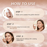 Luminous Setting Spray Smudge-resistant Quick-drying Non-sticky Long Lasting Locks Makeup Luminous Dewy Finish Setting Spray