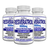 Resveratrol Supplement Capsules - Anti-Aging, Cardiovascular & Joint Support, Skin Health