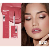 6 Colors of Long-Lasting Velvet Liquid Lipstick with Matte Texture Waterproof Non-Stick Cup Professional Lip Makeup Products