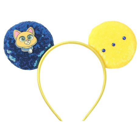 Newest Festival Party Cosplay Mouse Ears Headband 3.3" Ears Glitter Hairband Without Bow For Boys DIY Cartoon Hair Accessories