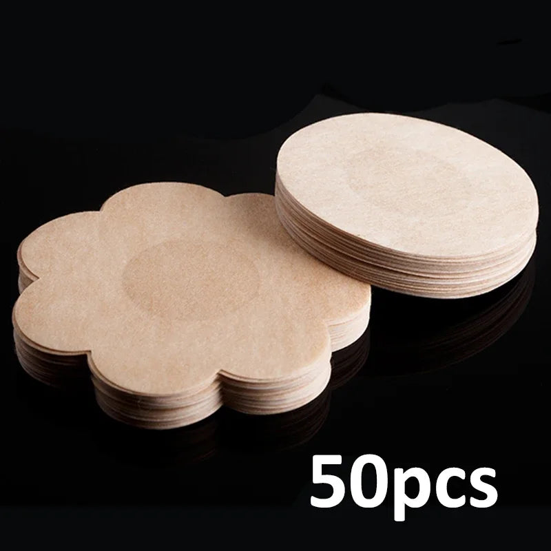 10-200pcs Nipple Cover Stickers Women Breast Lift Tape Pasties Invisible Self-Adhesive Disposable Bra Padding Chest Paste Patch