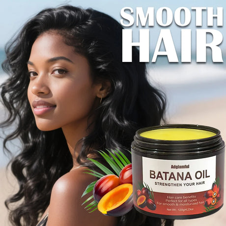 Batana Oil 120g Hair Care - 5s Smooths Frizz, Deep Nourishment, Lightweight & Non-Greasy, No-Rinse Hair Oil
