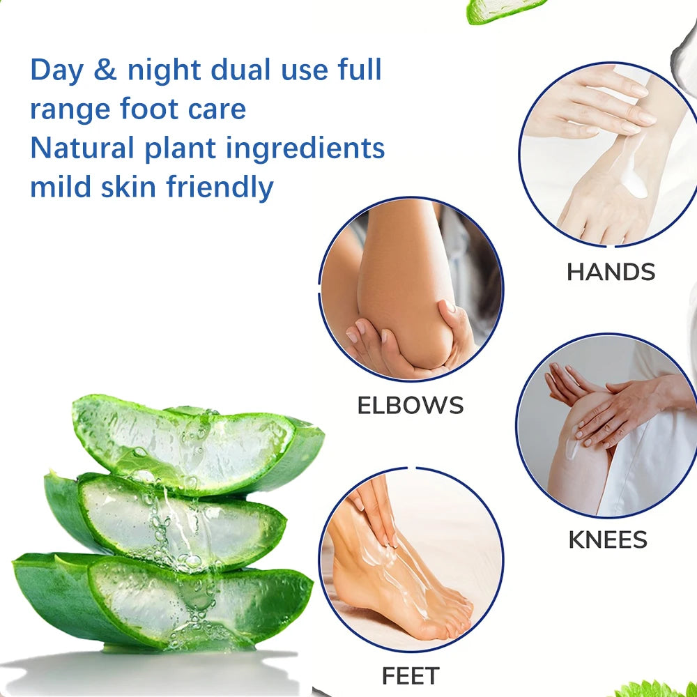 JUINHOU 40g2pcs 60% Urea Portable Foot Cream Stick Salicylic Acid Exfoliating Moisturizer Cracked Heel Repair Dry Skin Foot Care