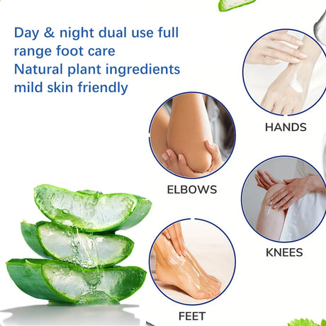 JUINHOU 40g2pcs 60% Urea Portable Foot Cream Stick Salicylic Acid Exfoliating Moisturizer Cracked Heel Repair Dry Skin Foot Care