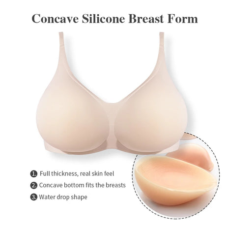 LERVANLA Silicone Breasts Pads Forms Pads Chest Women's Fake Boobs Enhancement Magnify Underwear 2-in-1Breast Becomes Big
