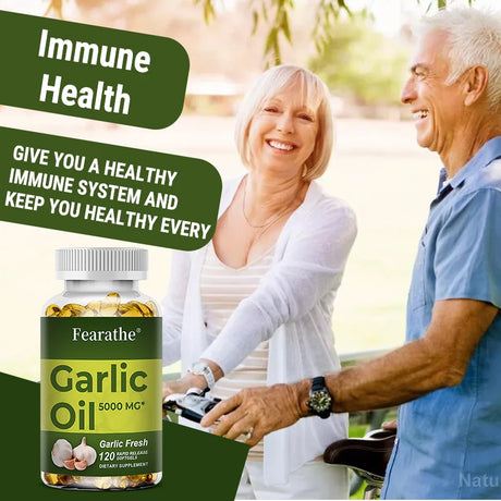 Organic Garlic Extract Capsule for Cardiovascular Health Detox Support Immune Nutrition Supplement