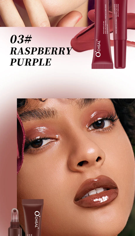 Lip Balm Moisturizing Mirror Lip Gloss Lip Vanilla Mint Iced Coffee Cake Smell Lipstick Transparent Lip Oil Makeup