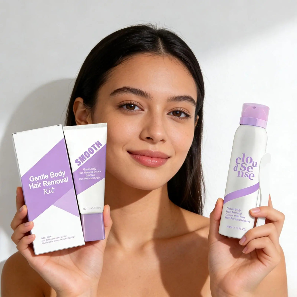 Body Hair Removal Cream Spray Aloe Vera Moisturizing Skin Soothing Hair Growth Inhibitor Shea Butter Hair Removal Mousse 140ml