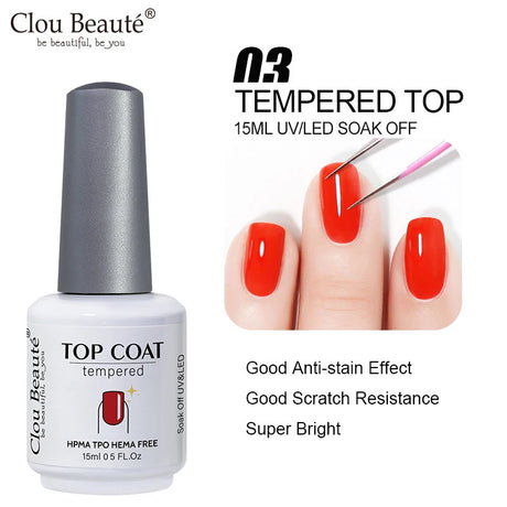 Clou Beaute Jelly Color UV Gel Manicure Summer Pink Nude Gel Nail Rainbow Nail Supplies For Professionals Semi-permanent Varnish