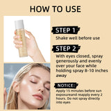 100ml  SPF 50 Sunscreen Setting Spray Sheer Setting Mist Sunscreen Spray Facial  Skin Care Lightweight & Non-Greasy