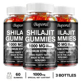 Shilajit Gummies - Energy Level, Memory and Focus Support Relieve Stress Overall Health
