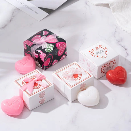 Handmade Love Heart shaped Design Bath Soap Wedding Party Love Gift Soapy Favor Valentine Gift Hand Soap