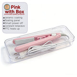 3-in-1 Curling Iron Hair Styler Clips Flat Crimper Professional Styler Styling Tools Waver Brush Waver Straightener Hair Curler