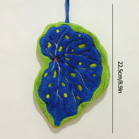 Leaf Hand Towel Bathroom Accessories Absorbent Kitchen Towel Soft Towel Hanging Towels Handkerchief Towels Home Wash Hand Towels