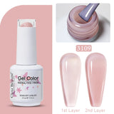 Clou Beaute Jelly Color UV Gel Manicure Summer Pink Nude Gel Nail Rainbow Nail Supplies For Professionals Semi-permanent Varnish