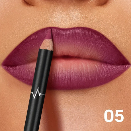 PUDAIER 6 Color Lip Liner, Waterproof Longwear Matte, Transfer-Proof No Smudge, Smooth Glide Lip Contour Pencils