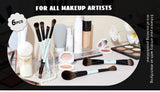 Jessup Makeup Brush Set Double Sided Makeup Brushes Foundation Contour Blush Blending Eyebrow Shadow,Fiber Bright Cyan T501