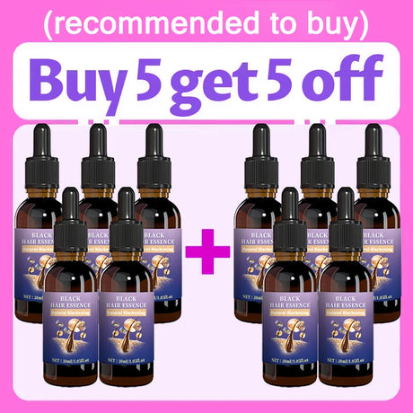 Hair Strengthening Black Essence - Balances Scalp Oil & Unclogs Follicles, Improves Hair Shine.