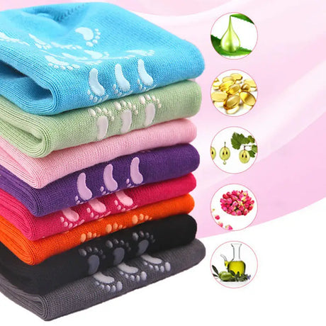 Reusable Silicone Moisturizing Mask Socks Exfoliating Anti Crack Protective Gloves Dry Dead Skin Remover Tools Hand Foot Care