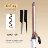Euro-standard 0.51-inch ultra-fine curling iron, constant temperature hair protection, suitable for curly hair styling, unisex