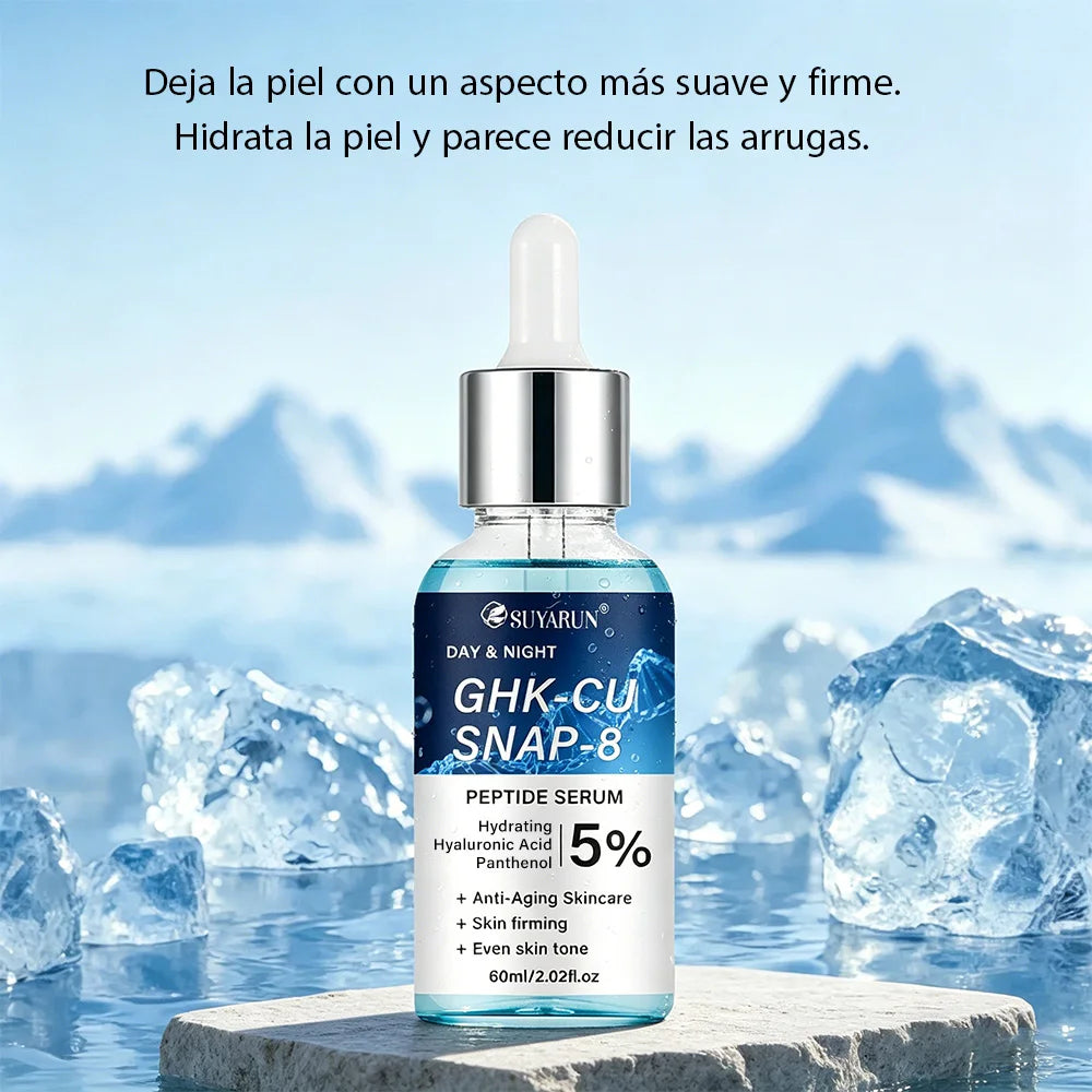 SUYARUN Anti-Aging Peptide Serum | GHK-Cu & SNAP-8 Formula for Day & Night Firming Treatment.