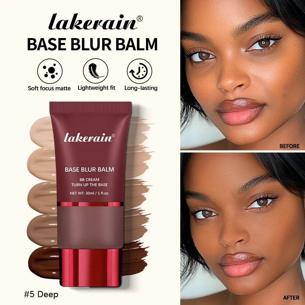 Matte Base Blur Balm Soft Light Focus Matte Cream Coverage Concealer Waterproof Long-lasting Natural Foundation Cosmetics Makeup