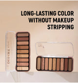Desert Rose 9 Color Eyeshadow Palette High Pigment Matte Mineral Waterproof Long Lasting Natural Earthy Tones Makeup